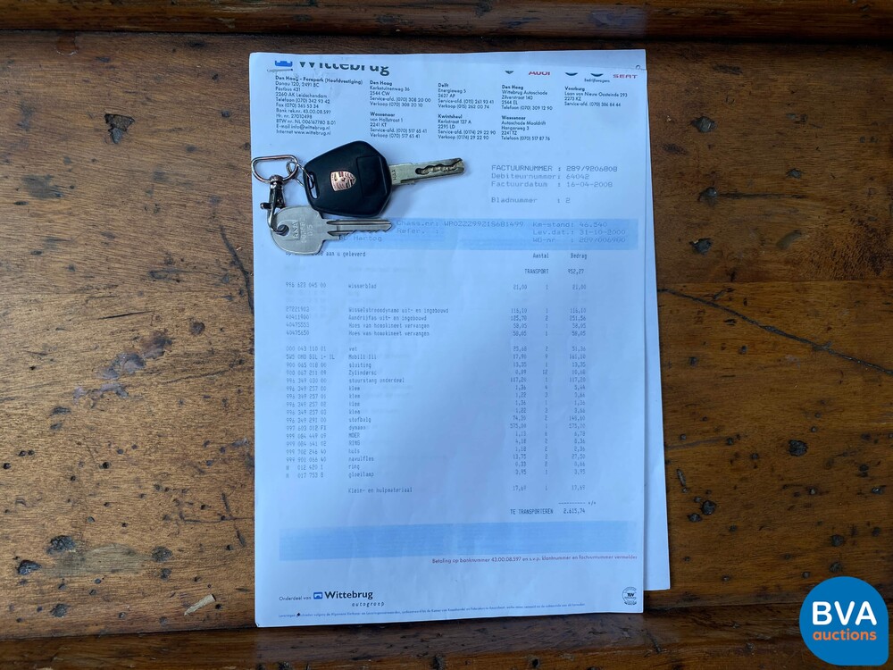 Porsche 911 Turbo 3.6 Coupé 420 PS org.NL 996 MKII 2000, HP-636-V.