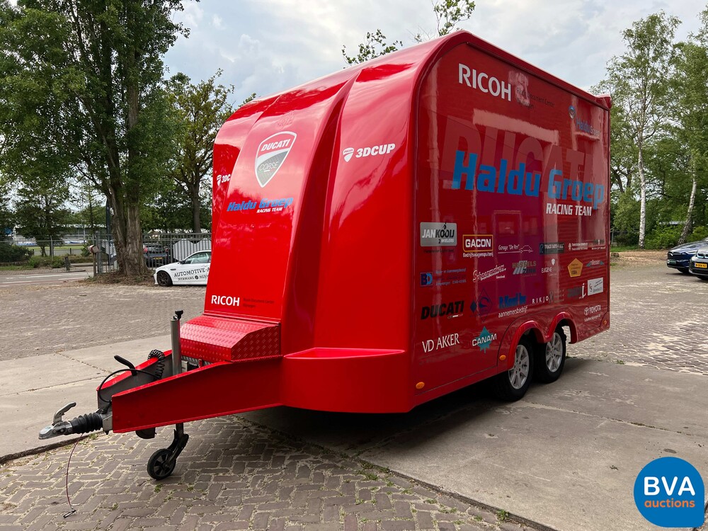 MAN TGL Vrachtauto Camper Kampeerauto Racing Transport + Trailer, 2-SVT-99