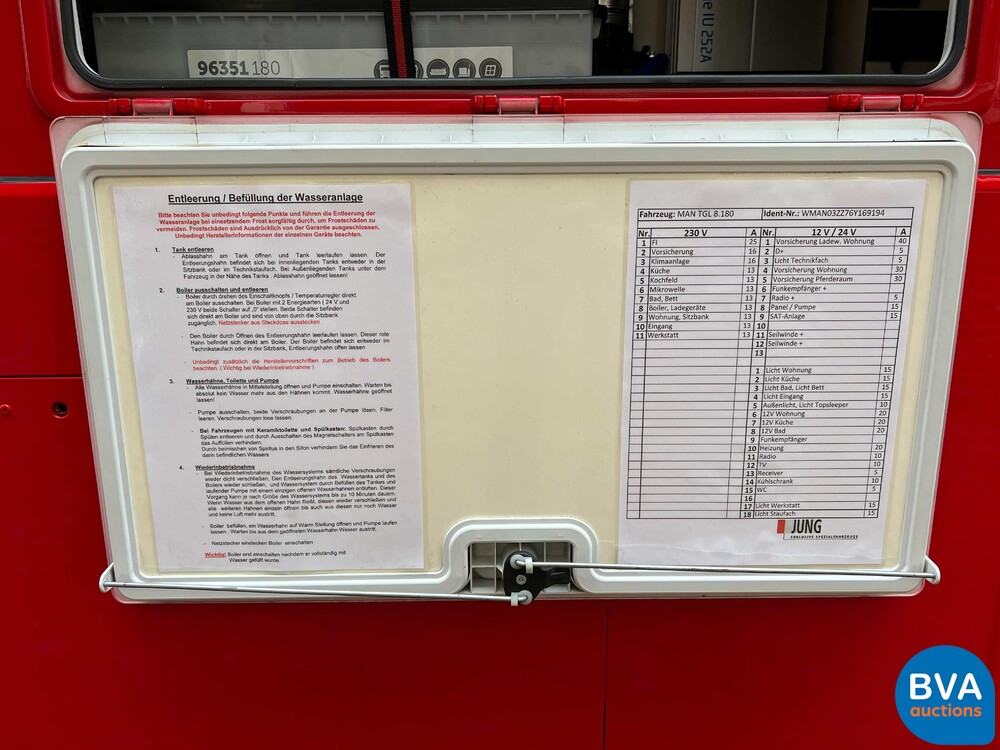 MAN TGL Vrachtauto Camper Kampeerauto Racing Transport + Trailer, 2-SVT-99