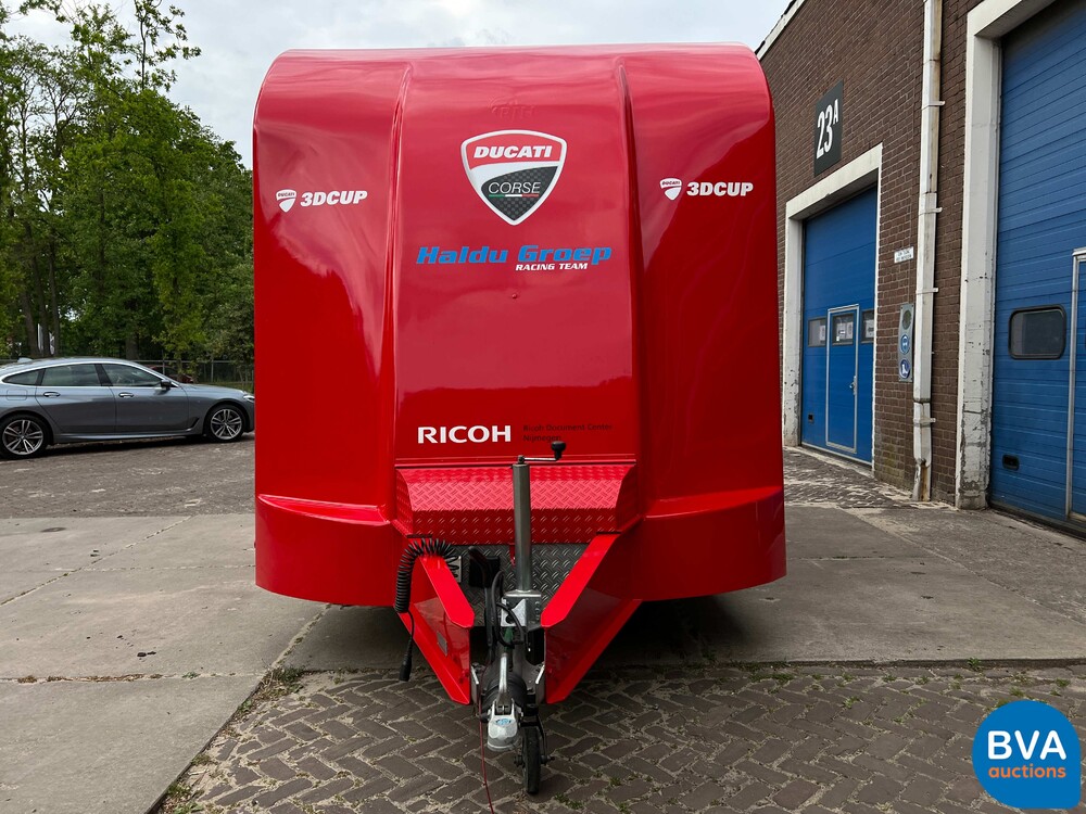 MAN TGL Vrachtauto Camper Kampeerauto Racing Transport + Trailer, 2-SVT-99
