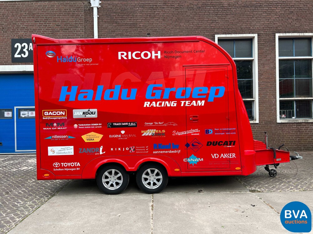 MAN TGL Vrachtauto Camper Kampeerauto Racing Transport + Trailer, 2-SVT-99