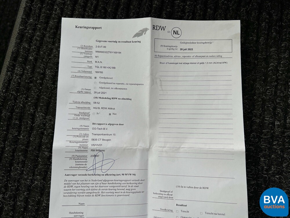 MAN TGL Vrachtauto Camper Kampeerauto Racing Transport + Trailer, 2-SVT-99