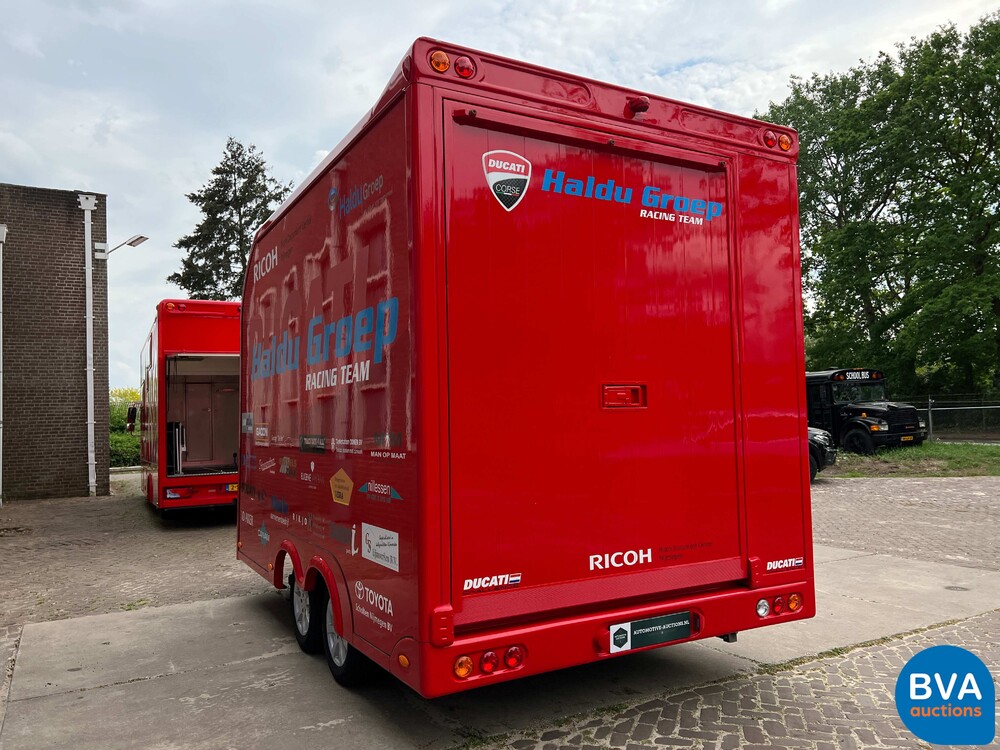 MAN TGL Vrachtauto Camper Kampeerauto Racing Transport + Trailer, 2-SVT-99