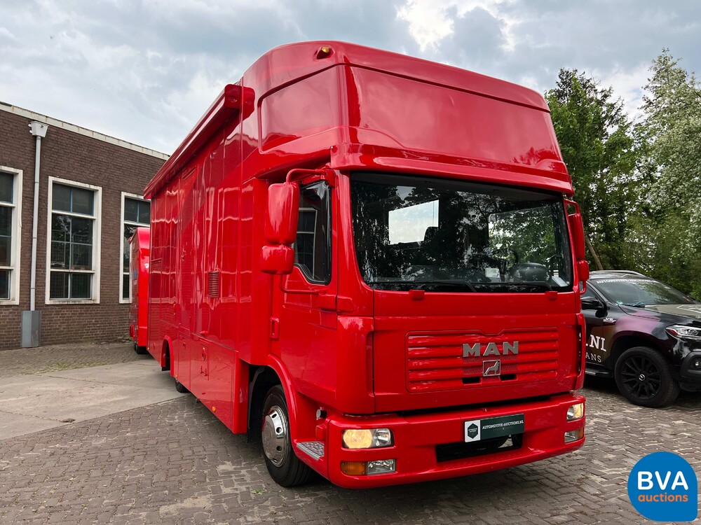 MAN TGL Vrachtauto Camper Kampeerauto Racing Transport + Trailer, 2-SVT-99