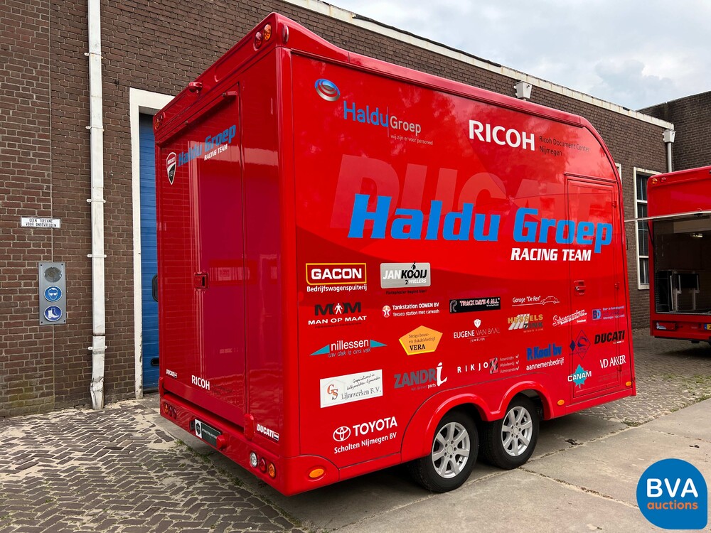 MAN TGL Vrachtauto Camper Kampeerauto Racing Transport + Trailer, 2-SVT-99