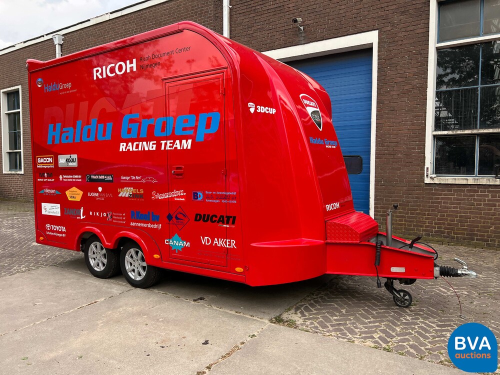 MAN TGL Vrachtauto Camper Kampeerauto Racing Transport + Trailer, 2-SVT-99