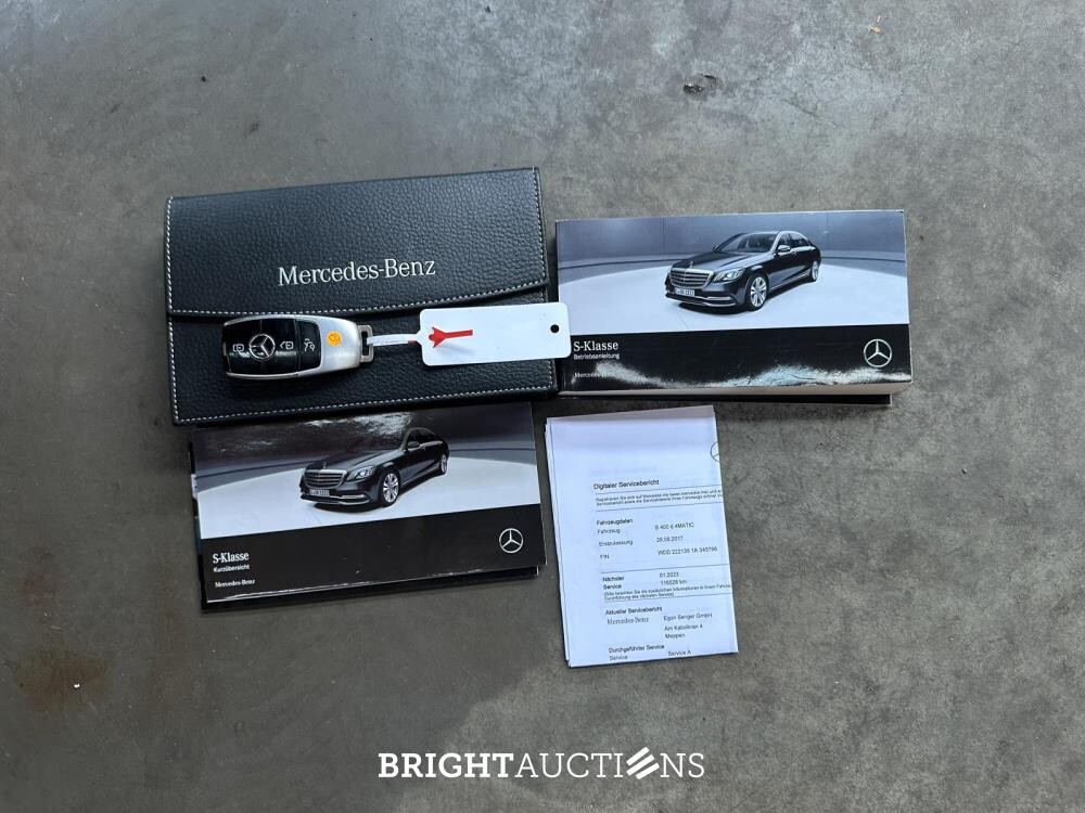 Mercedes-Benz S400d Lang AMG 3.0 V6 4Matic Premium Plus 340hp 2017 S-Klasse, K-874-NN
