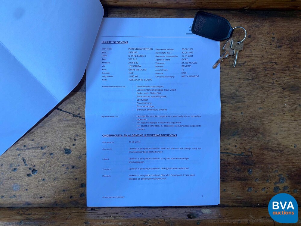 Jaguar E-Type 5.3 V12 2+2 313 PS MKIII 1972, AH-63-22.