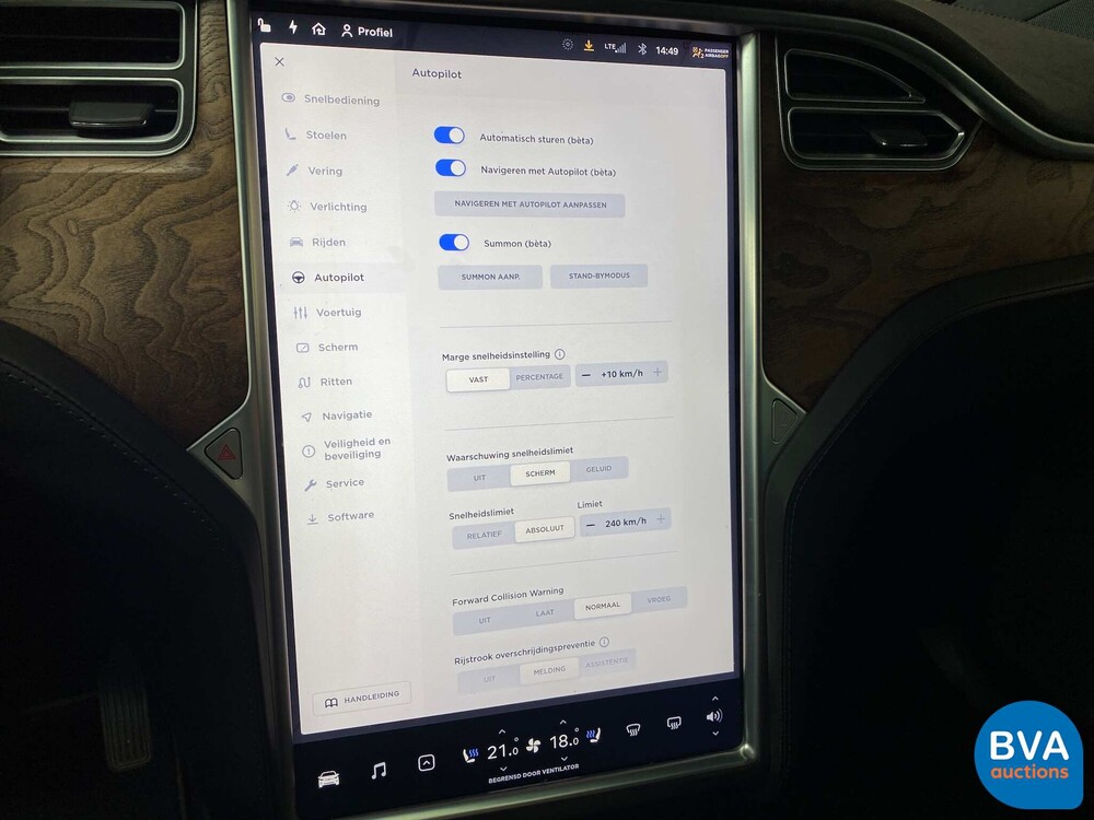 Tesla Model X 75D Base 6-Personen 333 PS 2016 - Org. NL-, ND-695-V.