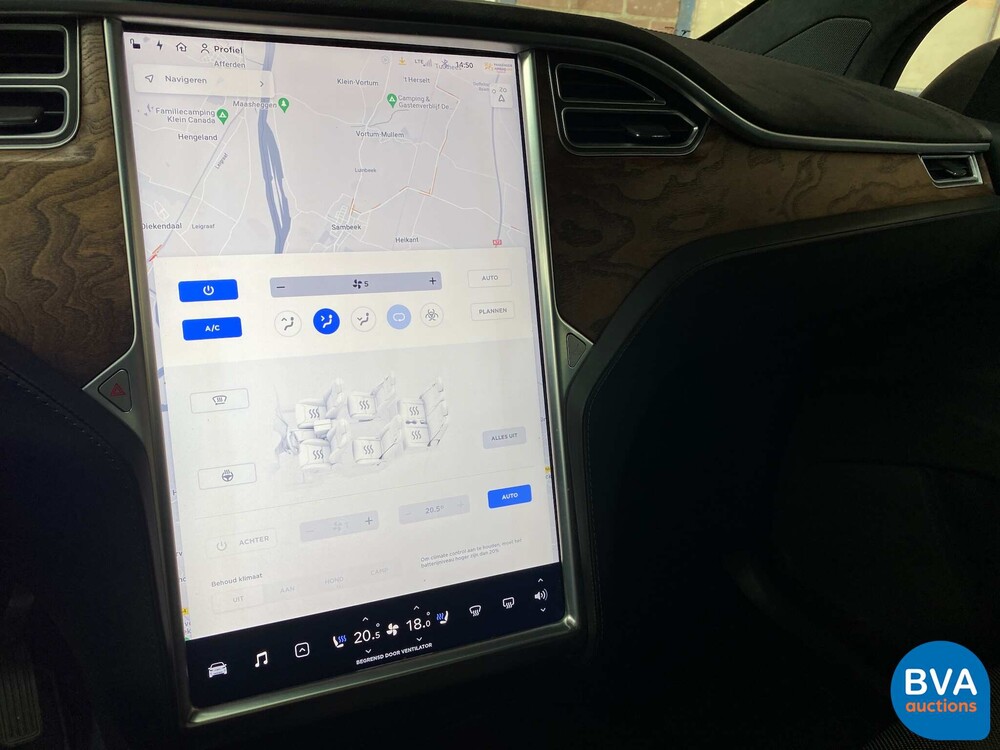 Tesla Model X 75D Base 6-Personen 333 PS 2016 - Org. NL-, ND-695-V.