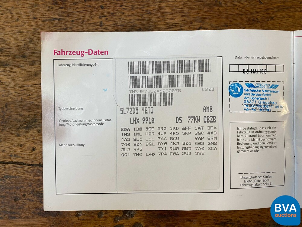 Skoda Yeti 105 PS 2010, 5-XSX-73.