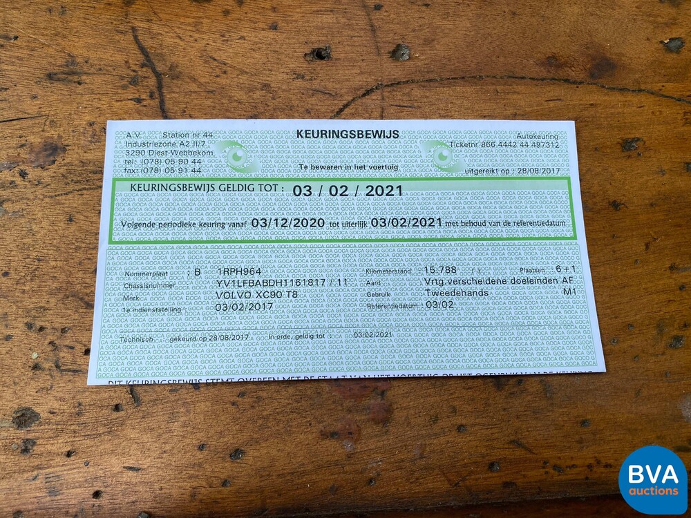 Volvo XC90 2.0 T8 Twin Engine AWD Inscription 7-Personen 320 PS 2017, H-013-KG.