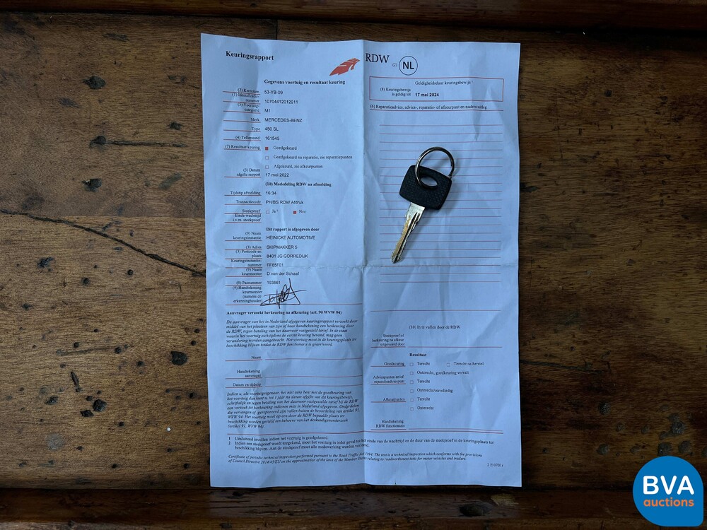 Mercedes-Benz 450SL Roadster 224PS 1973, 53-YB-09.