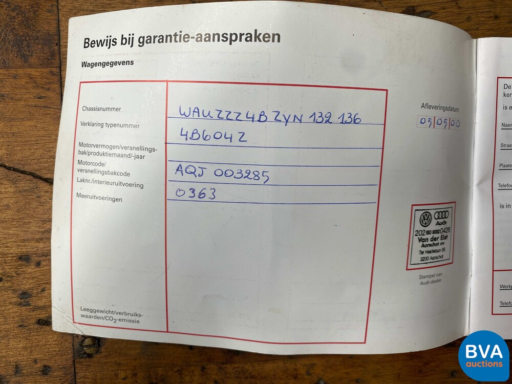 Audi S6 Avant 4.2 V8 quattro A6 Advance 340 PS 2000, 66-ZN-ZF.