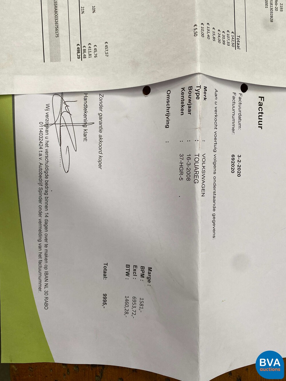 VW Touareg 3.6 V6 FSI Highline 280 PS 2008, 37-HGR-5.