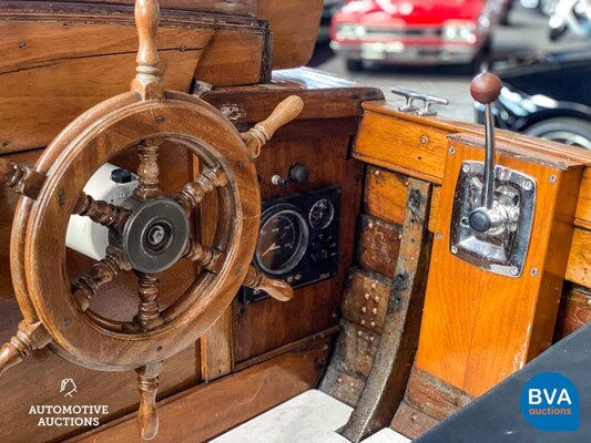 Notary boat/car boat Teak wood Vetus 1920.