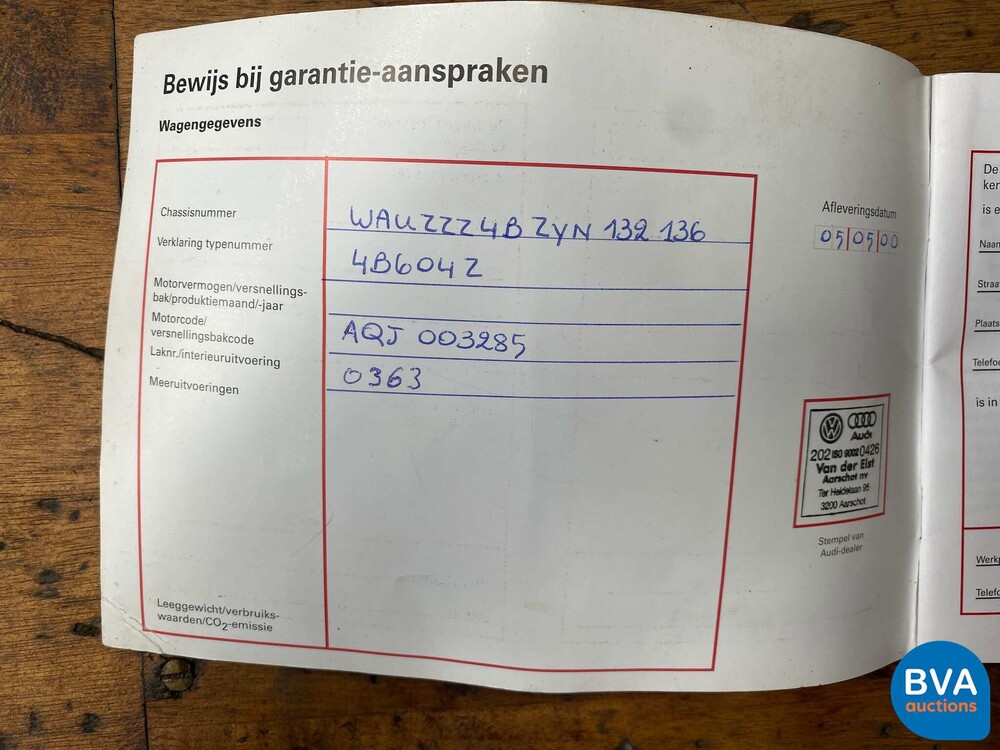 Audi S6 Avant 4.2 V8 quattro A6 Advance 340 PS 2000, 66-ZN-ZF.