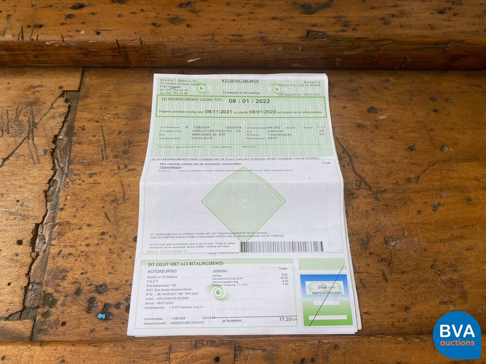 Mercedes-Benz SL400 Roadster 2015, N-518-LV.