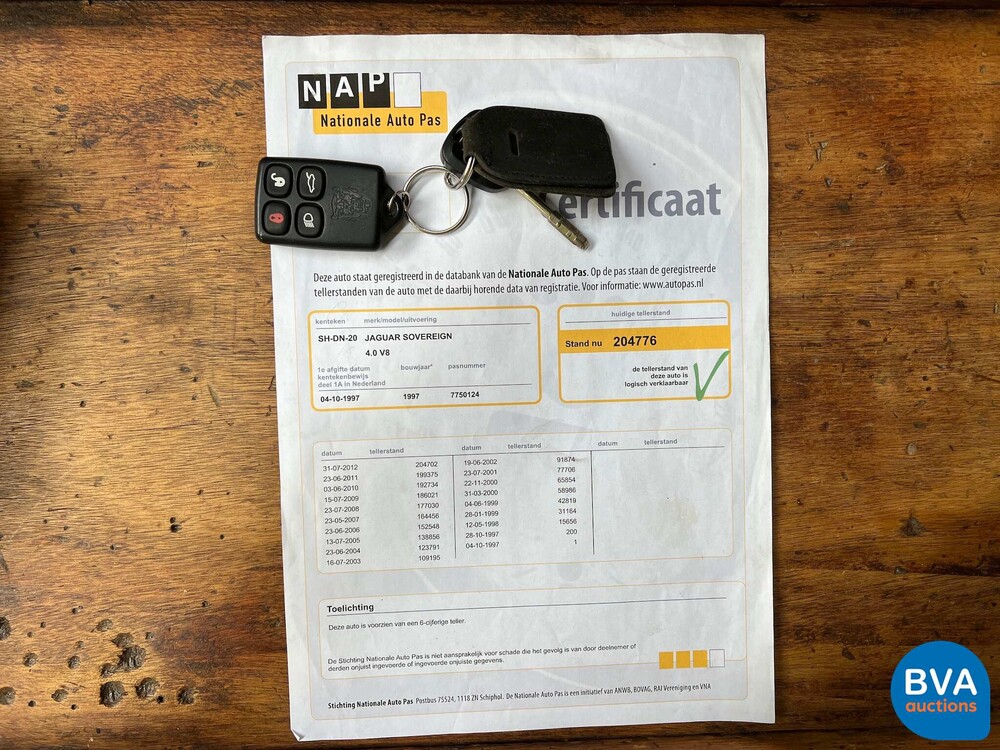 Jaguar Sovereign 4.0 V8 Automatik XJ 1997 -Org. NL-, SH-DN-20.