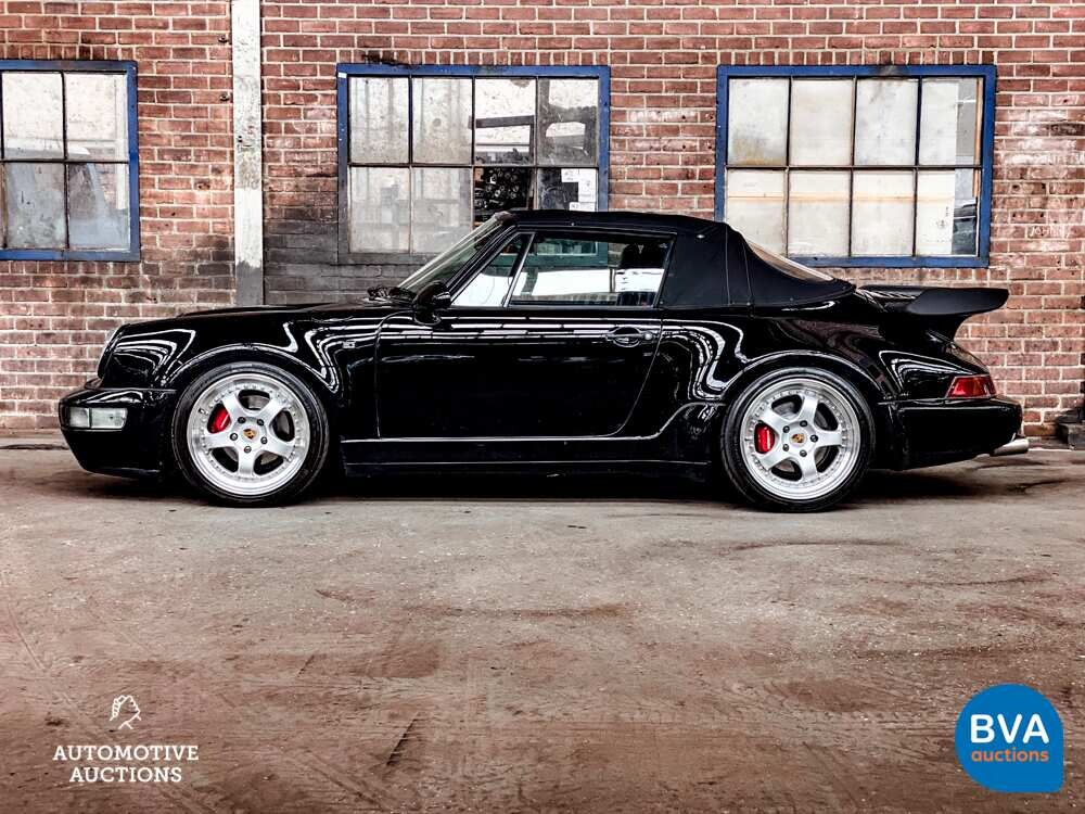 Porsche 911 964 Carrera 4 3.6 WTL | TURBO Look | Brombacher | MANUAL | Convertible 1991, TZ-NN-82.