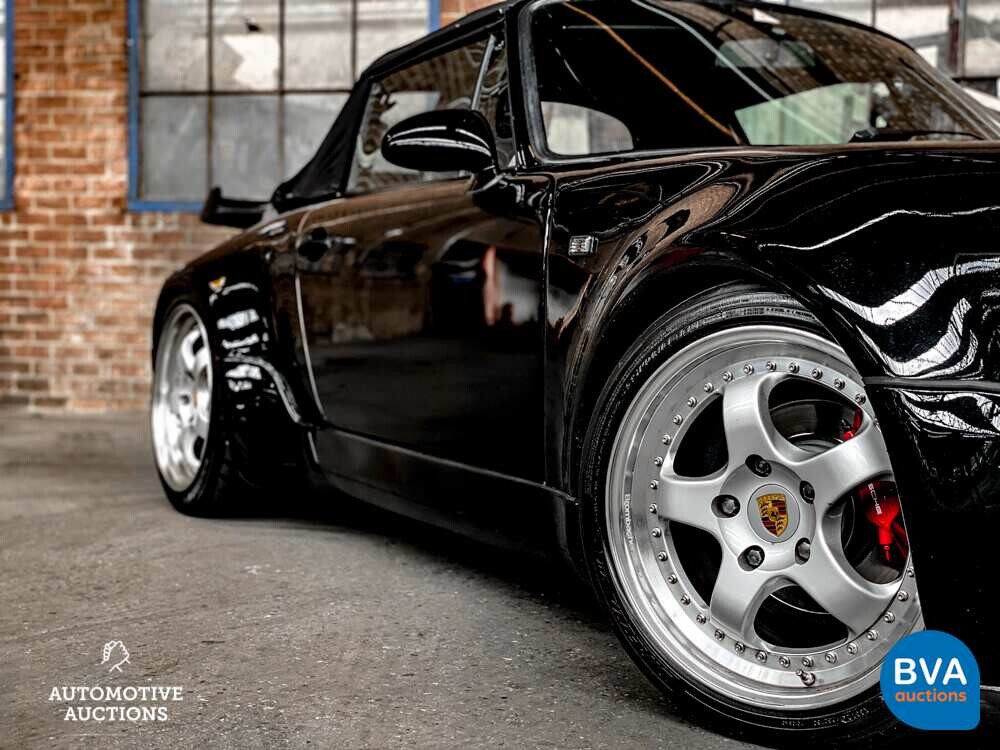 Porsche 911 964 Carrera 4 3.6 WTL | TURBO Look | Brombacher | MANUAL | Convertible 1991, TZ-NN-82.