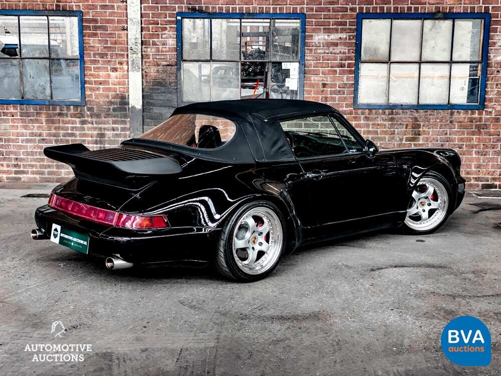 Porsche 911 964 Carrera 4 3.6 WTL | TURBO Look | Brombacher | MANUAL | Convertible 1991, TZ-NN-82.