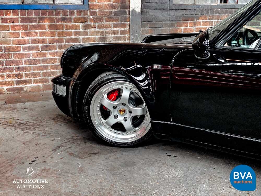 Porsche 911 964 Carrera 4 3.6 WTL | TURBO Look | Brombacher | MANUAL | Convertible 1991, TZ-NN-82.