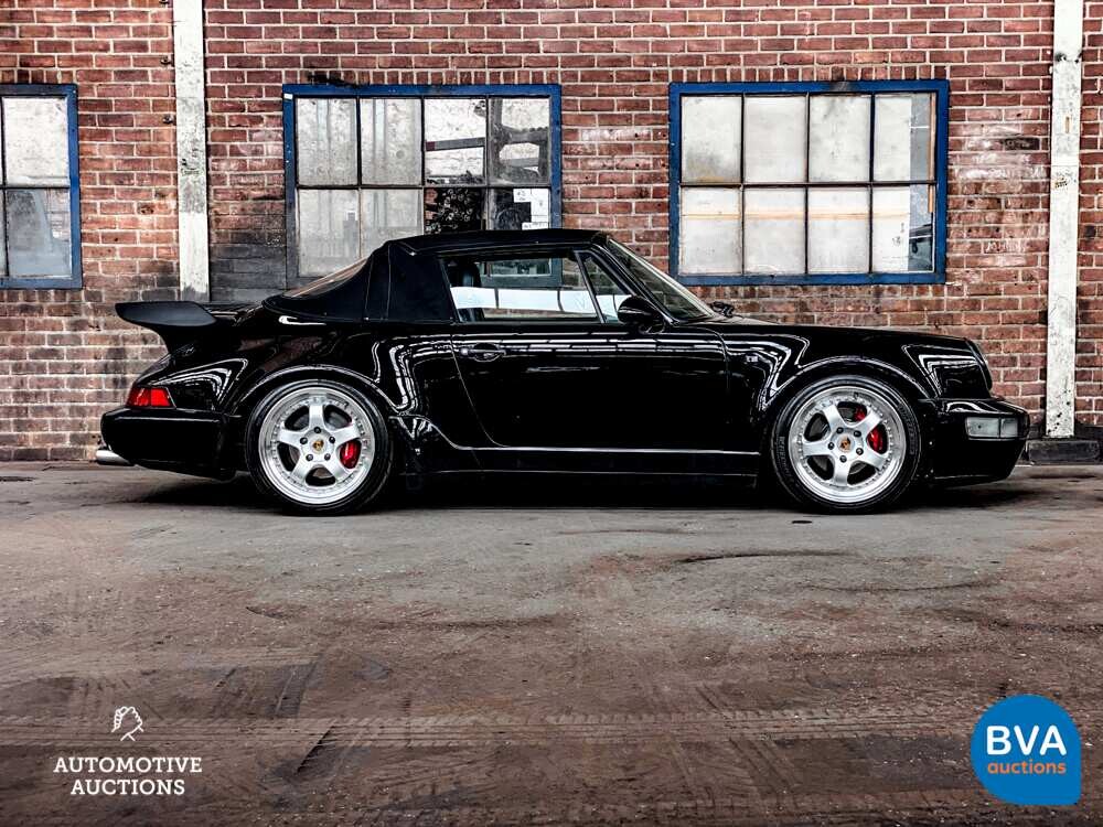 Porsche 911 964 Carrera 4 3.6 WTL | TURBO Look | Brombacher | MANUAL | Convertible 1991, TZ-NN-82.