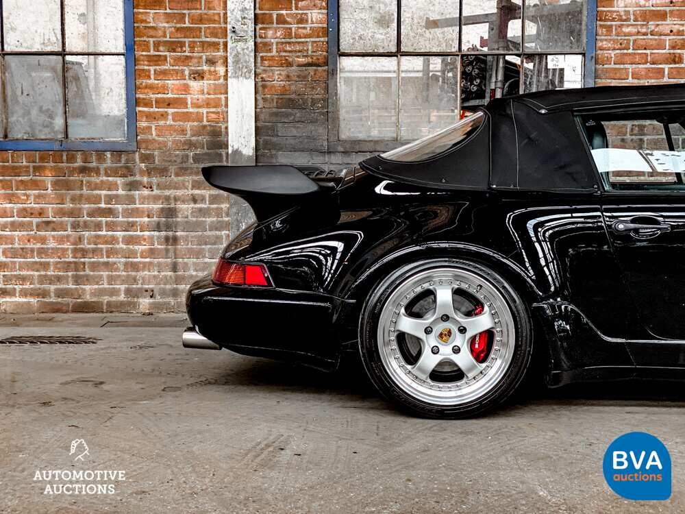 Porsche 911 964 Carrera 4 3.6 WTL | TURBO Look | Brombacher | MANUAL | Convertible 1991, TZ-NN-82.
