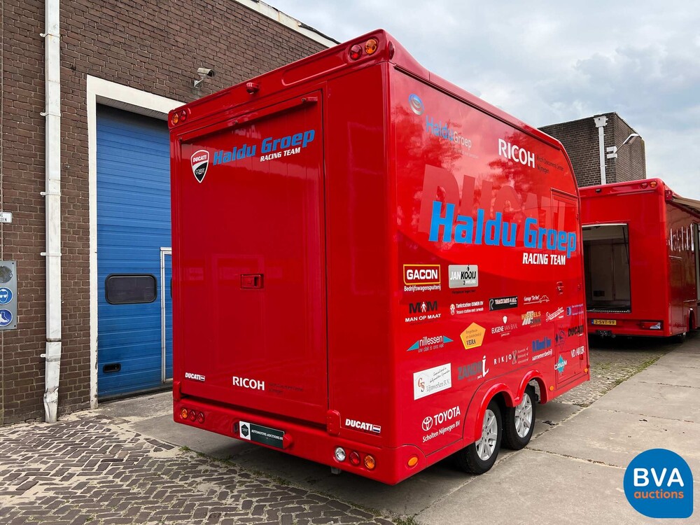 MAN TGL Vrachtauto Camper Kampeerauto Racing Transport + Trailer, 2-SVT-99
