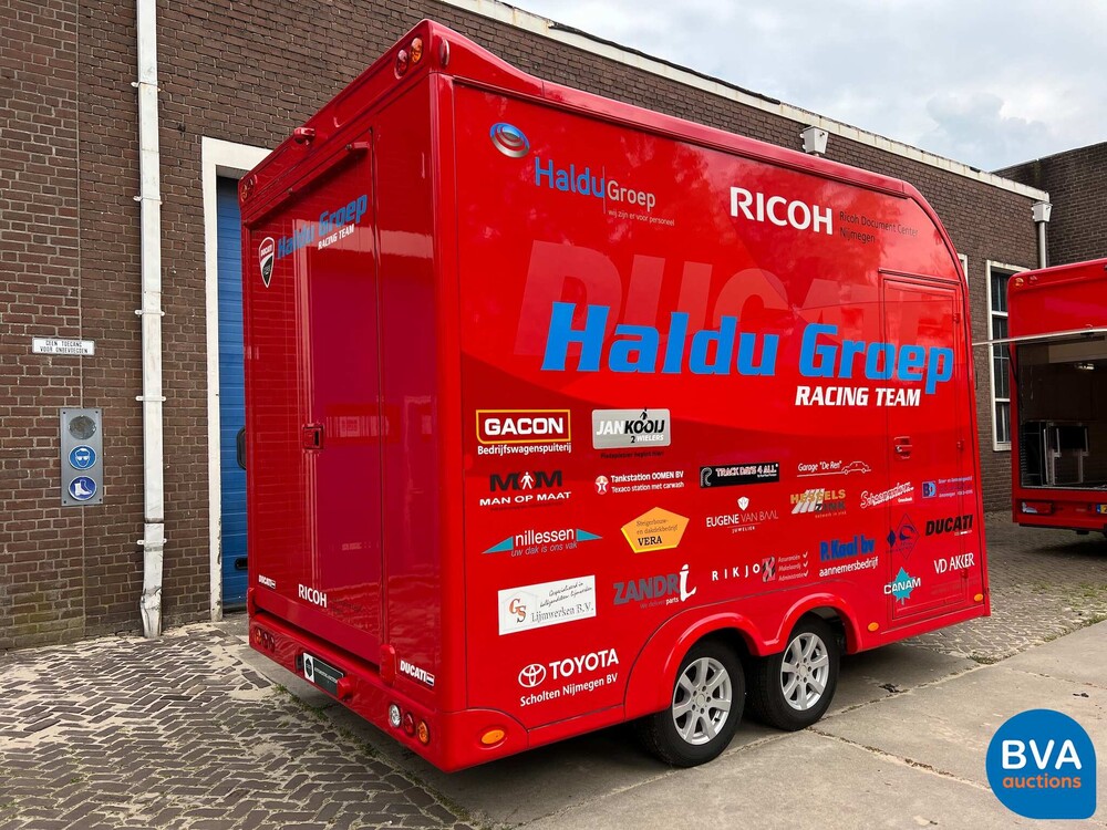 MAN TGL Vrachtauto Camper Kampeerauto Racing Transport + Trailer, 2-SVT-99