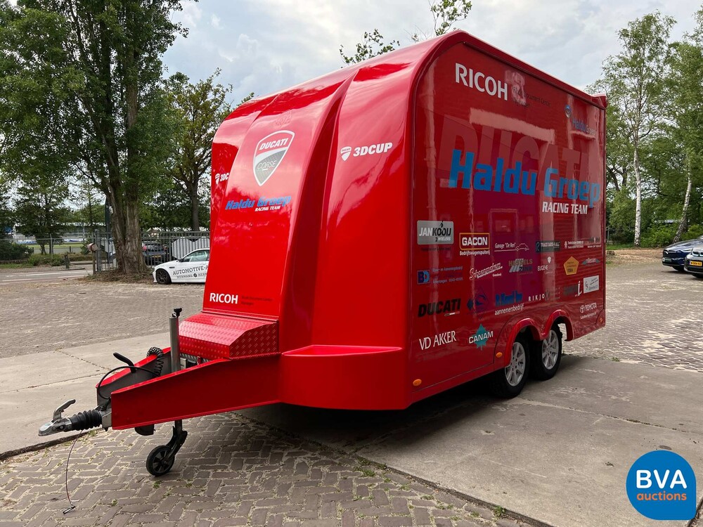 MAN TGL Vrachtauto Camper Kampeerauto Racing Transport + Trailer, 2-SVT-99