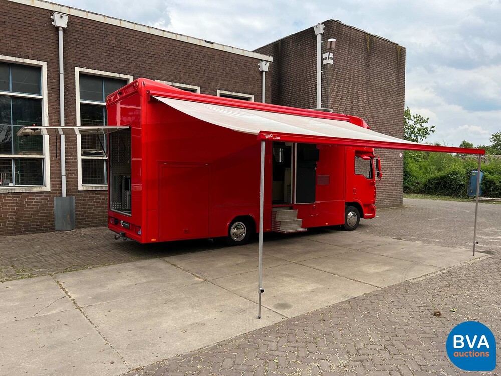 MAN TGL Vrachtauto Camper Kampeerauto Racing Transport + Trailer, 2-SVT-99
