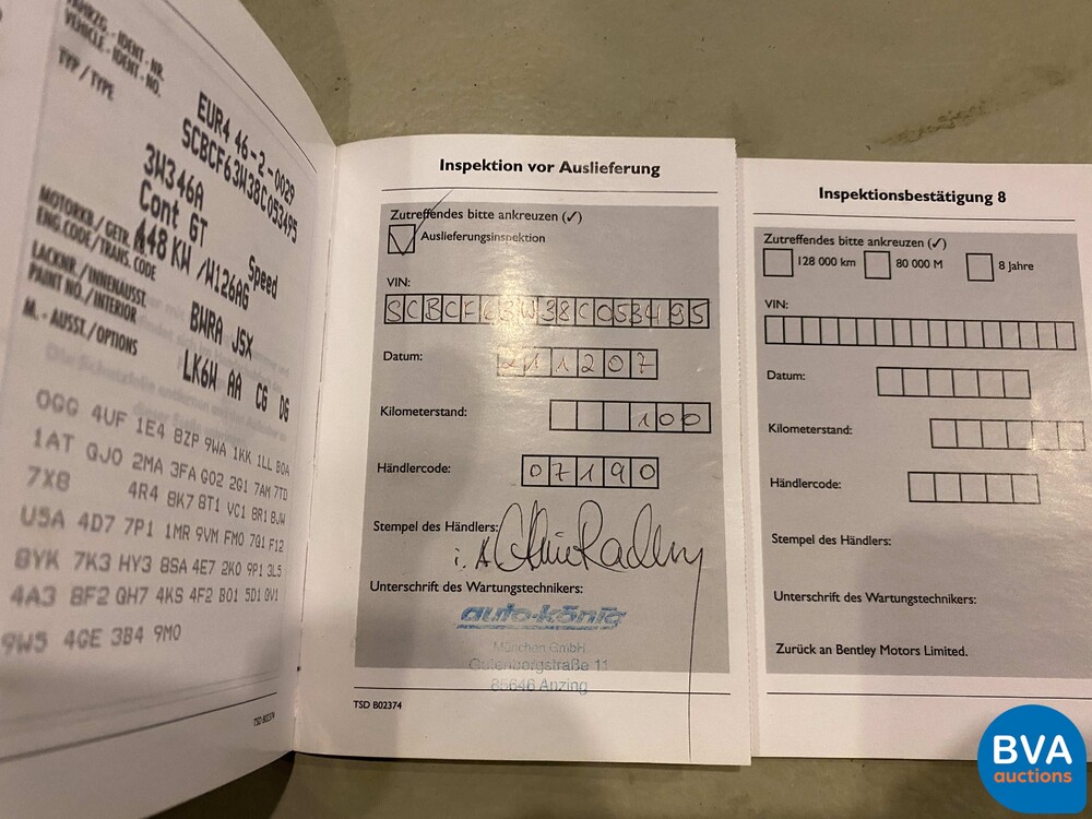 Bentley Continental GT SPEED6.0 W12 610 PS 2008 Coupé, NF-122-X.