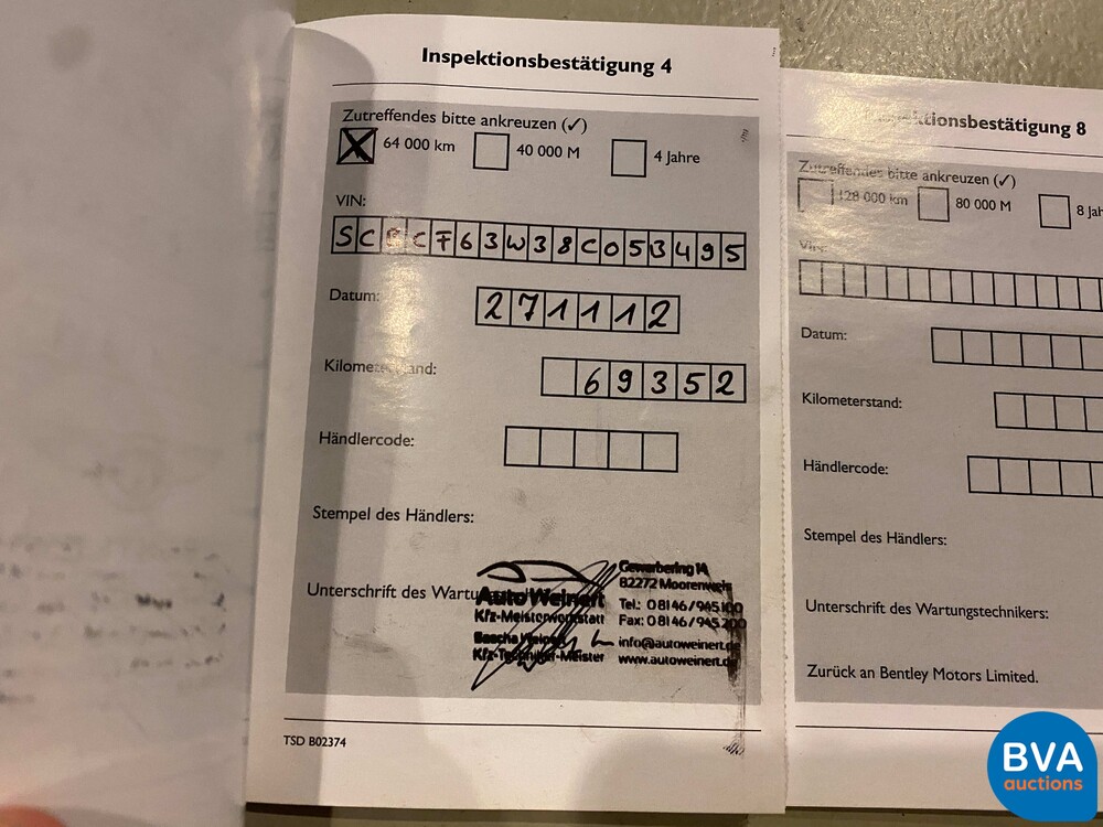 Bentley Continental GT SPEED6.0 W12 610 PS 2008 Coupé, NF-122-X.