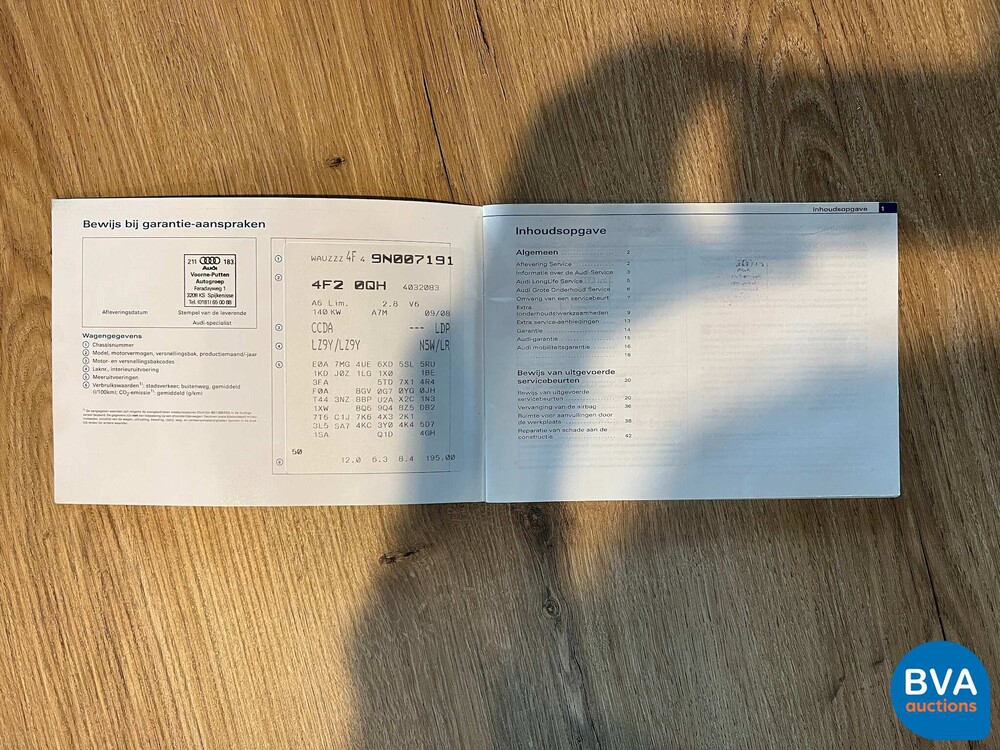 Audi A6 2.8 FSI 190PS 2009 -Org. NL-, 75-HDL-7.