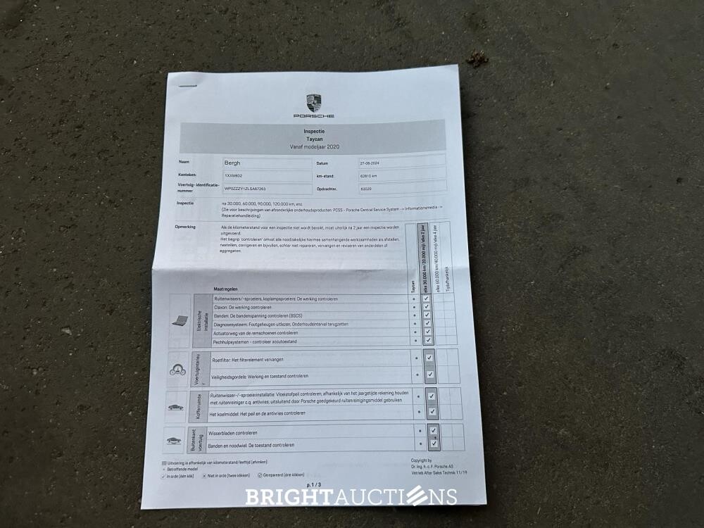 Porsche Taycan Turbo S 93 kWh 952pk 2020 Sport-Chrono