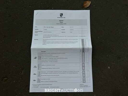 Porsche Taycan Turbo S 93 kWh 952pk 2020 Sport-Chrono