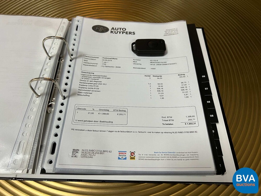 Mercedes-Benz SL500 Roadster 5.0L V8 Cabriolet 326pk 14995Km! 1991