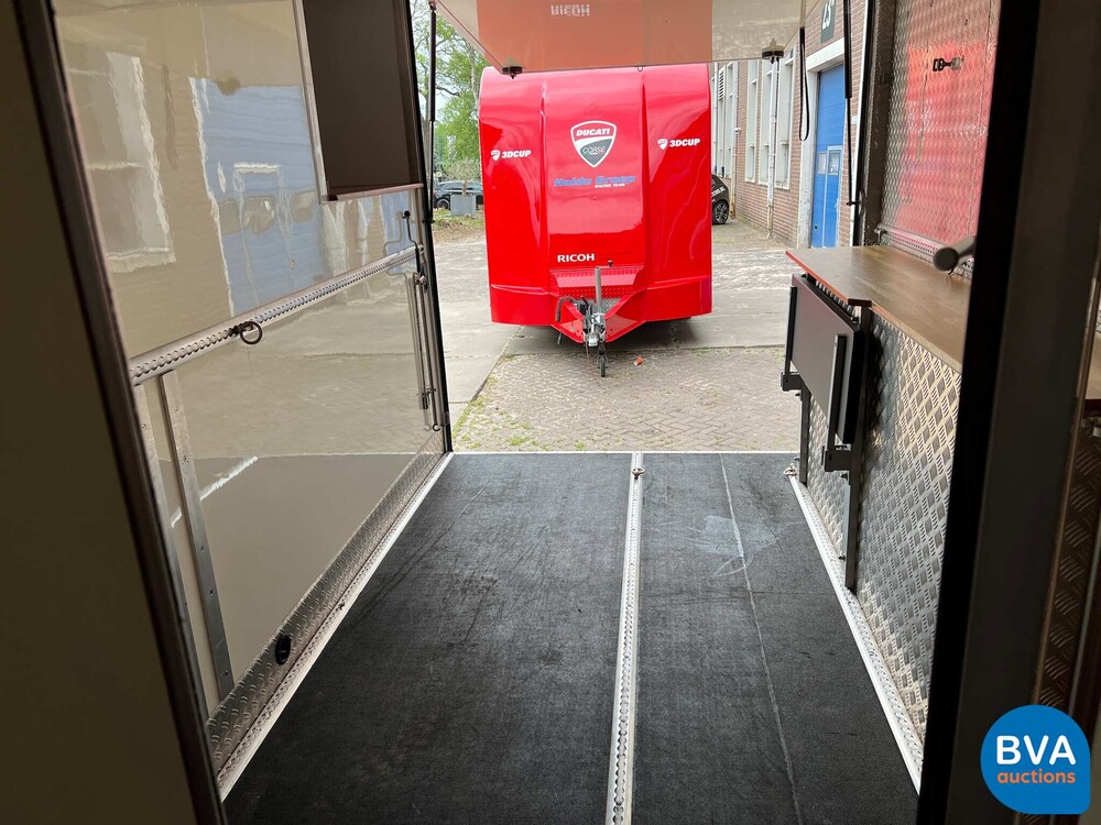 MAN TGL Vrachtauto Camper Kampeerauto Racing Transport + Trailer, 2-SVT-99.