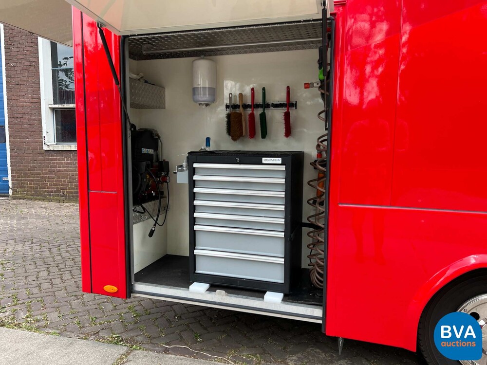 MAN TGL Vrachtauto Camper Kampeerauto Racing Transport + Trailer, 2-SVT-99.