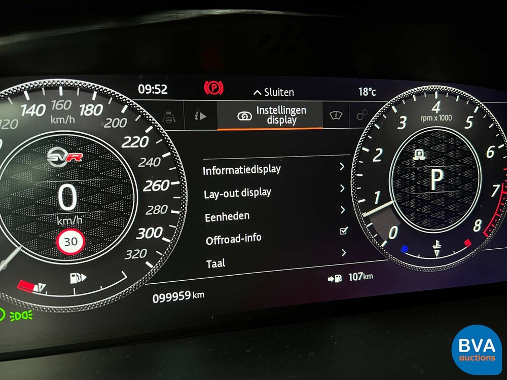 Land Rover Range Rover Sport SVR FACELIFT 5.0 V8 CARBON 575 PS 2018, XH-816-V.