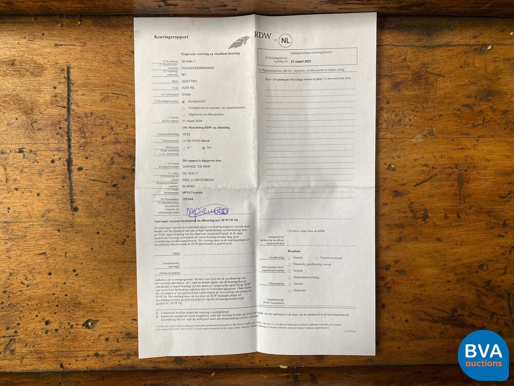 Audi R8 4.2 V8 FSI Quatrro 420 PS 2008, 32-RBK-1.