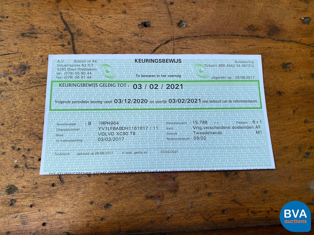 Volvo XC90 2.0 T8 Twin Engine AWD Inscription 7-Personen 320 PS 2017, H-013-KG.