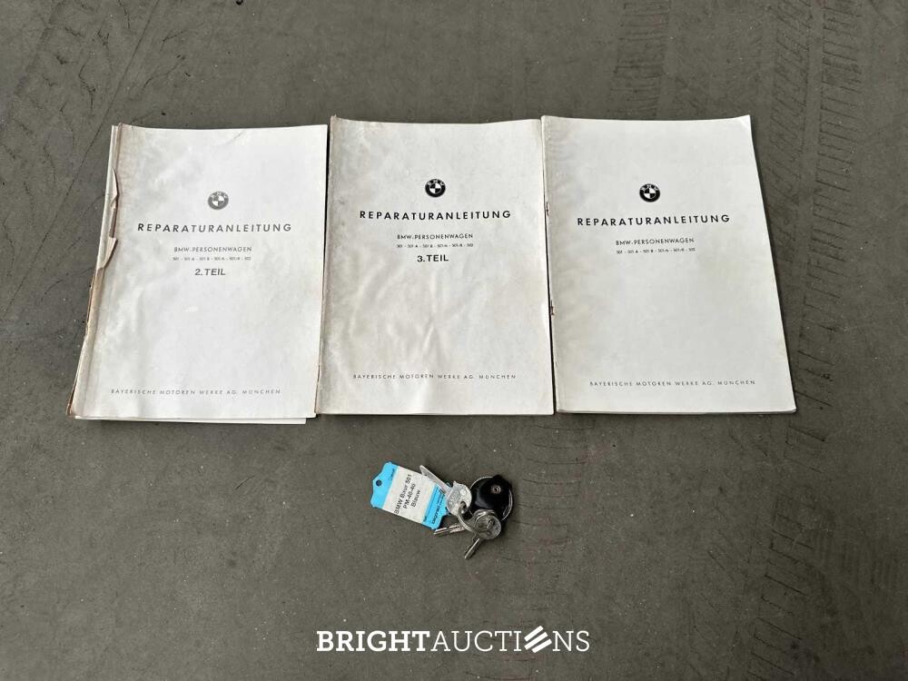 BMW 501-6 Baur 2-Drs. Zescilinder Cabriolet 1955, PM-40-40 Oldtimer