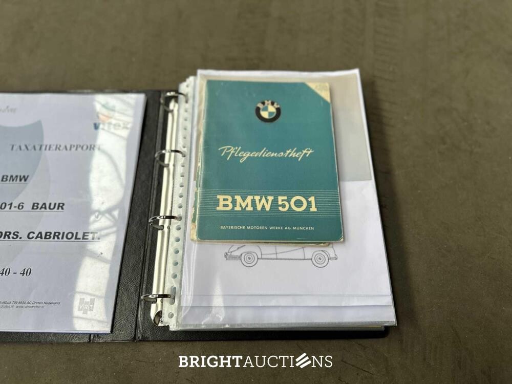 BMW 501-6 Baur 2-Drs. Zescilinder Cabriolet 1955, PM-40-40 Oldtimer