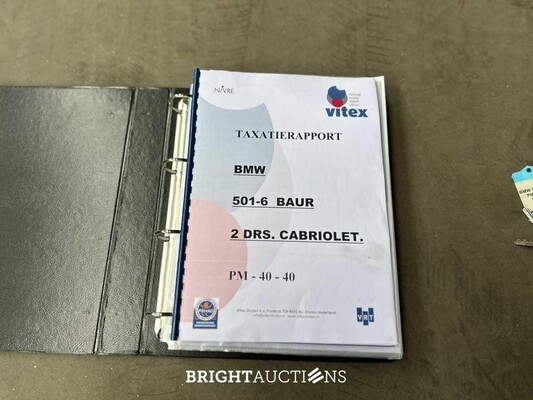 BMW 501-6 Baur 2-Drs. Zescilinder Cabriolet 1955, PM-40-40 Oldtimer