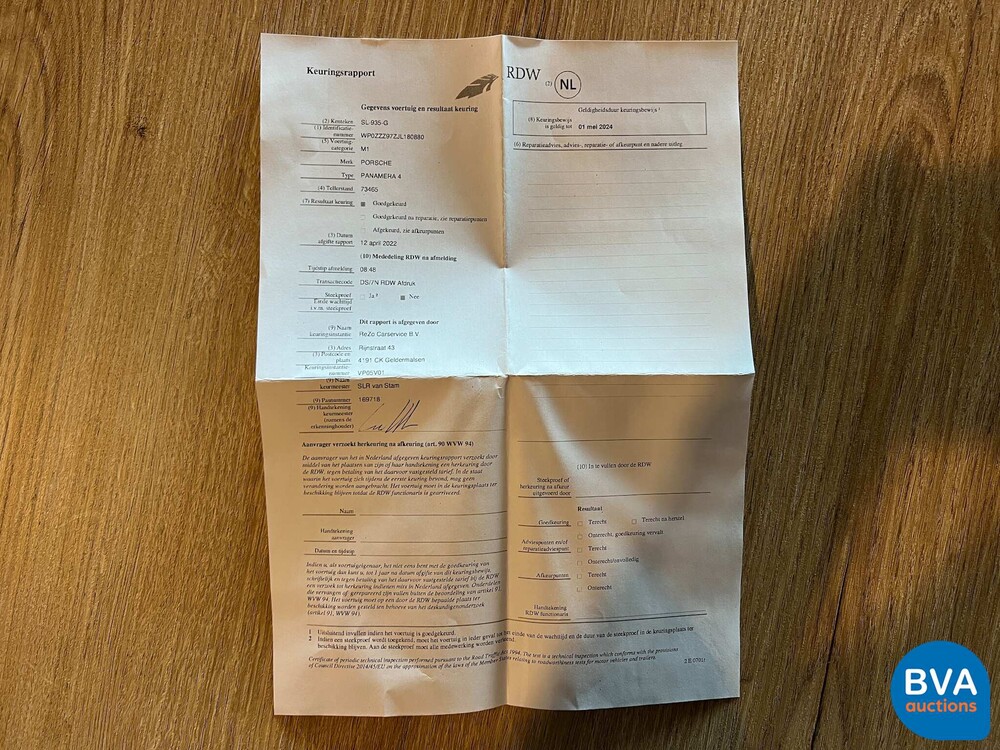 Porsche Panamera 4 Sport Turismo 3.0 330hp 2018 -Org. NL-, SL-935-G.