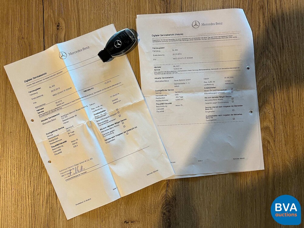 Mercedes-Benz SL500 AMG Roadster V8 435pk 2012, L-166-PN.