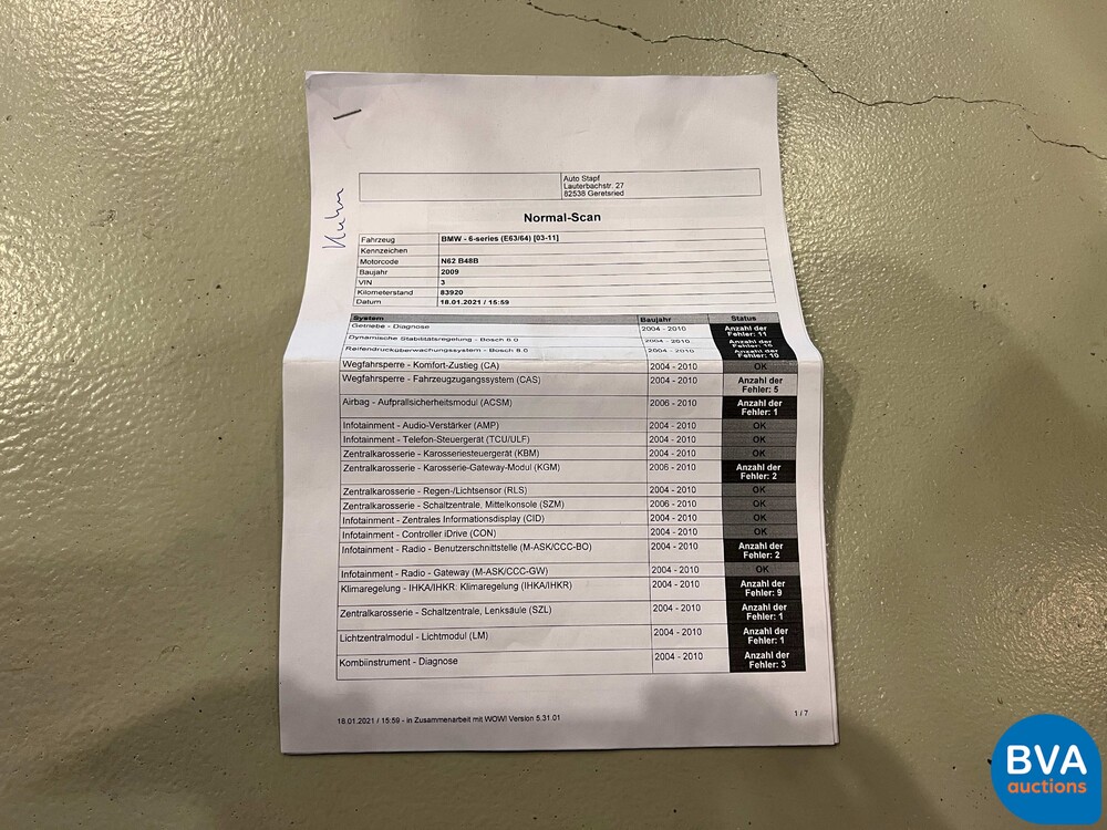 BMW 650i Coupe 6-Series E63 367pk 2009, L-200-ZB.